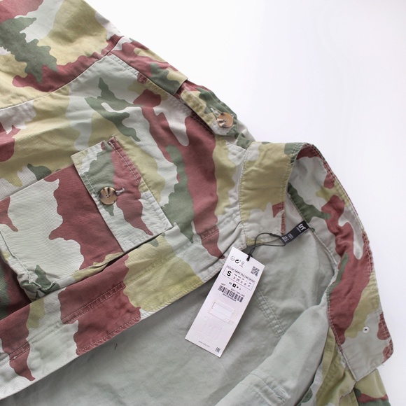 NEW - Zara Trf Camouflage Jacket - Size S - Picture 7 of 13